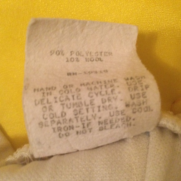 Vintage 70s - 80s Graff Cream Color Californiawear Pleated Skirt - Picture 6 of 10